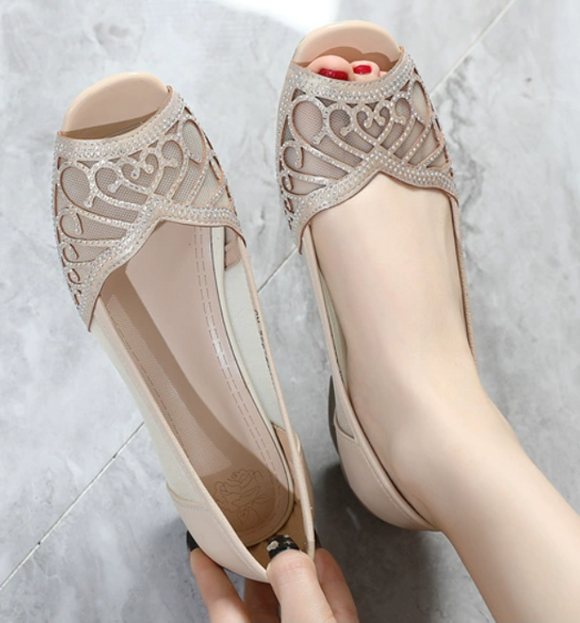 Genuine leather Women Leather Shoes, Mesh Summer Sandals/1022
