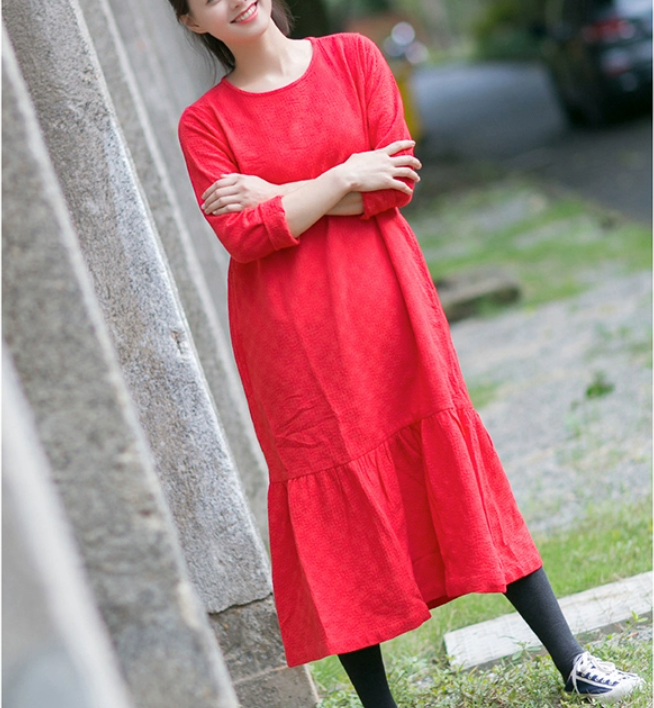 soft linen dresses Ruffle Dresses, Summer long Women ,Maxi Linen Dress 9981 and I especially love 1920's Valentine's Day Jazzy Closure Type:Corset SCH005914_KH_XXL