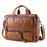 Full Grain Leather Briefcase for Men, Graduation Gift for Him,Leather Briefcase Bag, Satchel Bag, Personalized Leather Handbag 4308