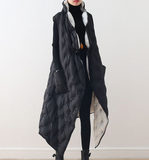 Many Ways Wears Long Winter Long Winter Puffer Coat Vest Women Down Coat 8008