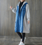 Women Casual  Coat Loose Hooded Plus Size Long Coat Jacket