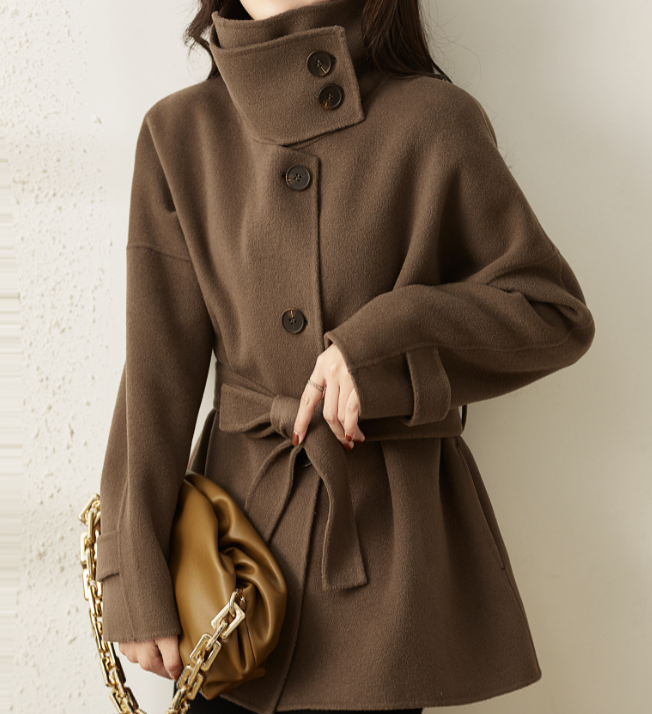 Female coat with buttons