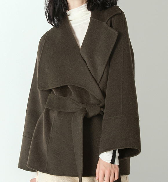 Women Winter Large Collar Women Wool Coat Jacket/1122