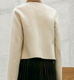 Short Women Wool Coat Long Double Face Wool Coat Jacket 0939