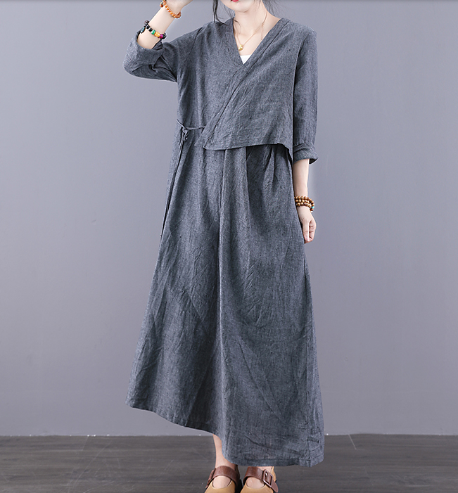 Loose Plus Size Dress Knit Women Autumn Spring Fashion Long Sleeve Dre –  SimpleLinenLife