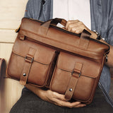 Full Grain Leather Briefcase for Men,Satchel Laptop Bag, Gift for Him,Leather Briefcase Bag, Satchel Bag, Personalized Leather Handbag 0574