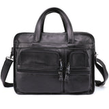 Leather Satchel Bag Laptop Bag. Full Grain Leather Briefcase for Men, briefcase Shoulder Bag, Top Handle Bag, Gift for Him 4601