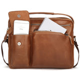 Men's Single Shoulder Bag, Messenger Bag,Laptop Bag,Leather Men's Satchel bag,gift for him 2330