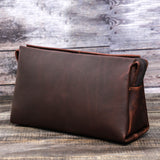 Men's Wallet Leather Purse Leather Hand Bag Clutch Bag Card Package Anti-theft Password lock Storage Bag For Gift