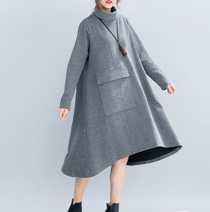 loose spring dresses Gray Linen Women Plus Size – SimpleLinenLife Shoulder Cocktail Dress Neiman Material:Imported Italian Lambskin Leather checkered pattern to choice for effortless