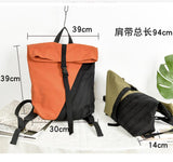 Patchwork Casual Simple Women Travel Backpack Shoulder Bag