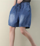 Loose Denim Cotton Pants Summer Women Shorts