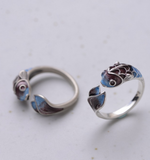 Vintage Silver Ring Engagement Ring Wedding Ring 0011