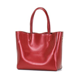 Minimalist Leather Tote Bag for Women Shoulder Bag Handbag, Everyday Large Capacity Elegant Bag, Birthday Gift for Her