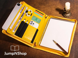 Personalized Women's Leather Portfolio iPad Notepad Holder, File Organizer, Business Briefcase, Gift/616