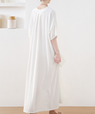 White Linen  Dresses Summer Women Dresses AM962214