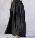 Maxi Women's Skirts Summer Linen Skirt 9840