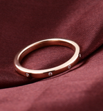 Emerald 14k Solid Gold Moissanite Diamond Band,Wedding Rings,Anniversary Gift 2265