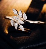Brilliant 14k Solid Gold Moissanite Diamond Band,Anniversary Gift Wedding Rings/2215