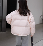 Short Women Winter Puffer Coat,Warm Thick 90% Duck Down Coat/1000