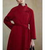 Long Winter Woolen Coat, Warm Coat,Women Wool Coat Jacket /7655