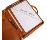 Leather Document Bag Padfolio,Business Briefcase,Men's Leather Portfolio,Personalized Gift for Him/9075