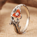 atural Inspiration Tree Branch Engagement Ring Unique Flower Twig and Leaf Ring Leaf Engagement Ring Flower Tree Branch Statement Ring