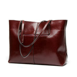 Minimalist Leather Tote Bag, Women Shoulder Bag Handbag,Gift for Her