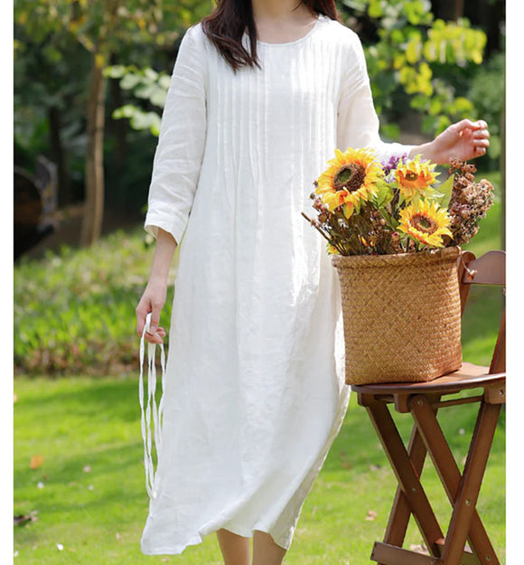 Loose Linen Dresses, Summer long Women Dresses ,Maxi Soft Linen Dress/ SimpleLinenLife Loose Linen Dresses, Summer long Women Dresses ,Maxi Soft Linen Dress/ SimpleLinenLife