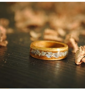 Original Design Wood Ring Engagement Ring Handmade Walnut Crystal Mother‘s Day Gift Custom Made