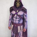 Skeletor Complete Cosplay Costume, Masters of the Universe Full Outfit, Halloween Villain Cosplay Set