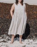 Linen Dresses, maxi linen dress / linen dress for women / linen maxi dress / maternity linen dress/9953
