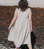Linen Dresses, maxi linen dress / linen dress for women / linen maxi dress / maternity linen dress/9953