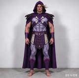 Skeletor Complete Cosplay Costume, Masters of the Universe Full Outfit, Halloween Villain Cosplay Set