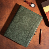 Personalized Men's Leather Portfolio iPad Notepad Holder, File Organizer, Business Briefcase, Gift/6163