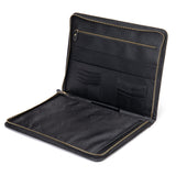 Leather Portfolio iPad Tablet Case Notebook Holder File Organizer Notepad Holder, Business Briefcase, Portfolio Folder for Gift