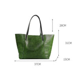 Leather Tote Bag for Women Shoulder Bag Handbag, Shopping Bag Everyday Commuter Use Large Capacity Bag, Birthday Gift for Her