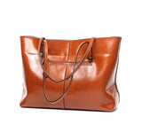 Minimalist Leather Tote Bag, Women Shoulder Bag Handbag,Gift for Her