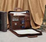 Personalized Leather Portfolio Notepad Holder, Tablet Case Padfolio Binder, Business Briefcase, Portfolio Folder Organizer for Gift/6163