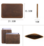 Personalized iPadmini6 Case, Crazy Horse Leather Minimalist Mini Tablet Leather Case For Gift /8032