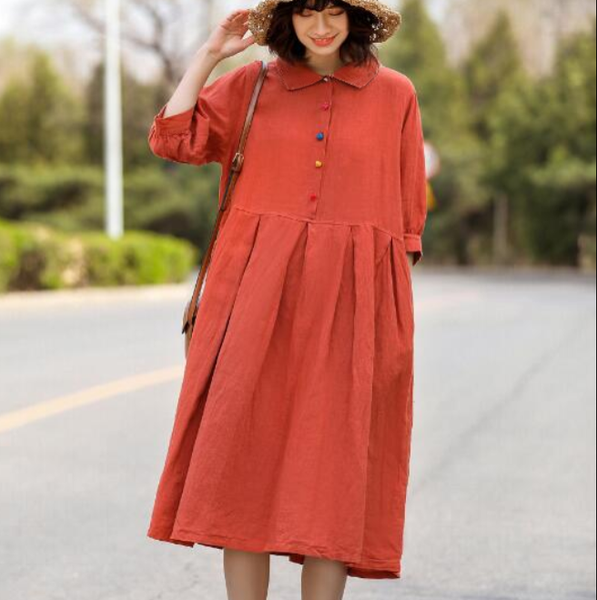 Women Cotton Dresses Summer Dresses Women Long Dresses Short Sleeve D9 SimpleLinenLife Women Cotton Dresses Summer Dresses Women Long Dresses Short Sleeve D9 SimpleLinenLife