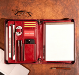 Personalized Men's Leather Portfolio iPad Notepad Holder, File Organizer, Business Briefcase, Gift/6163（副本）