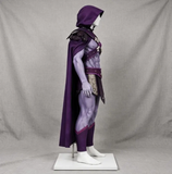 Skeletor Complete Cosplay Costume, Masters of the Universe Full Outfit, Halloween Villain Cosplay Set