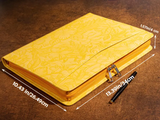 Personalized Women's Leather Portfolio iPad Notepad Holder, File Organizer, Business Briefcase, Gift/616