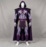 Skeletor Complete Cosplay Costume, Masters of the Universe Full Outfit, Halloween Villain Cosplay Set