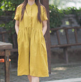 100%-linen-women-Dresses-summer-spring-women-dresses-waist-belt (6)