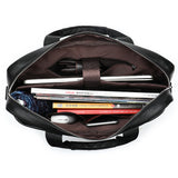 Personalized Men's Briefcase Computer Bag Messenger Bag Leather Business Handbag Gift For Him3857