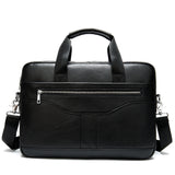 Pesonalized Full Grain Leather Briefcase for Men, Shoulder Bag, Top Handle Bag, Leather Laptop Bag, Graduation Gift for Him 3591