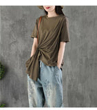 pleated-women-cotton-topsShort-sleeves