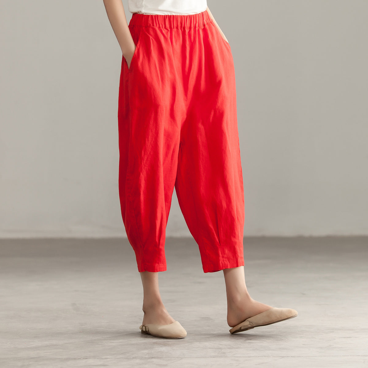 Women Summer linen Cotton Harem Pants – SimpleLinenLife